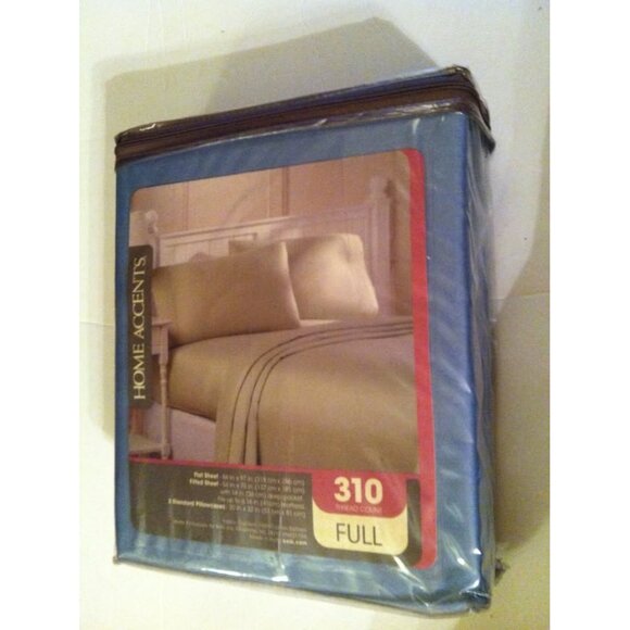 home accents Other - HOME ACCENTS NEW BLUE 100%COTTON SATEEN FULL SHEET SET
